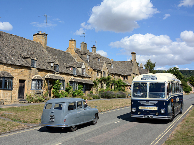 Join us for a day in the picturesque Cotswolds with 2 beautifully restored 1953 Royal Blue coaches